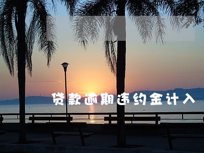 贷款逾期违约金计入 贷款逾期违约金计入