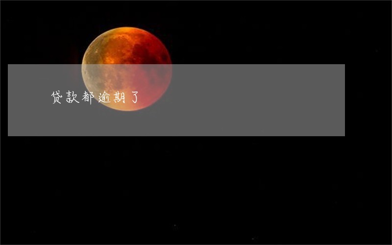 贷款都逾期了