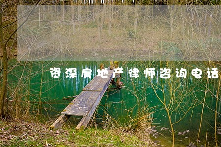 资深房地产律师咨询电话 资深房地产律师咨询电话