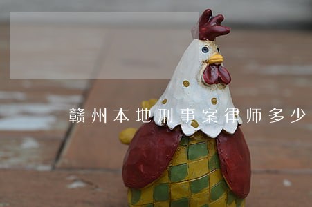 赣州本地刑事案律师多少钱