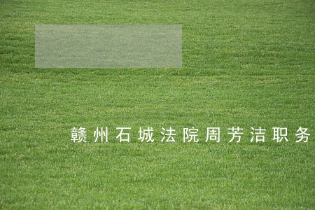 赣州石城法院周芳洁职务 赣州石城法院周芳洁职务
