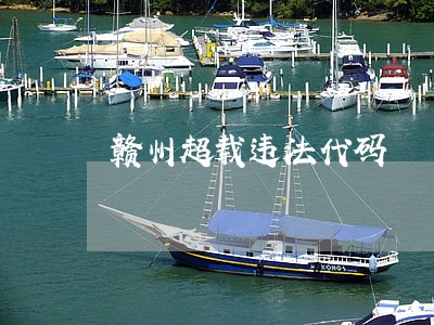 赣州超载违法代码 赣州超载违法代码