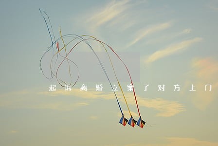 起诉离婚立案了对方上门 起诉离婚立案了对方上门