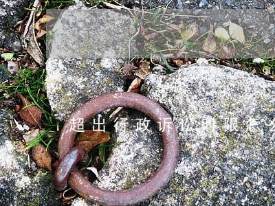 超出行政诉讼时限怎么办 超出行政诉讼时限怎么办
