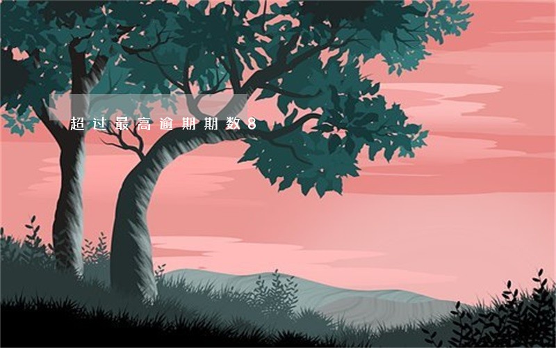 超过最高逾期期数8 超过最高逾期期数8