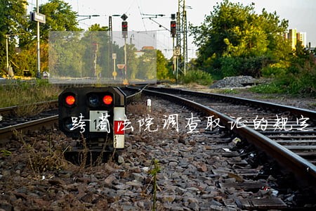 跨省法院调查取证的规定 跨省法院调查取证的规定
