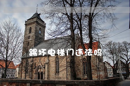 踢坏电梯门违法吗 踢坏电梯门违法吗