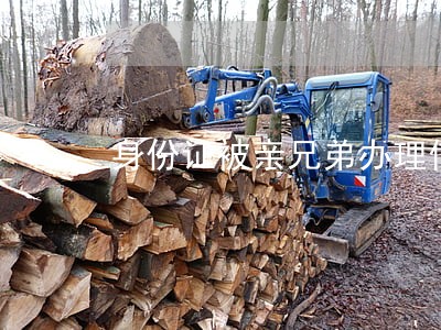 身份证被亲兄弟办理信用卡并逾期 身份证被亲兄弟办理信用卡并逾期
