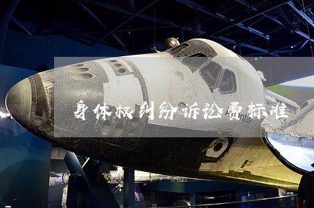 身体权纠纷诉讼费标准 身体权纠纷诉讼费标准