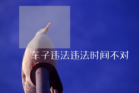 车子违法违法时间不对 车子违法违法时间不对