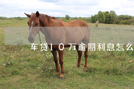 车贷10万逾期利息怎么计算 车贷10万逾期利息怎么计算