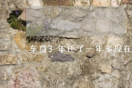 车贷3年还了一年多现在是逾期了 车贷3年还了一年多现在是逾期了