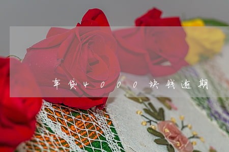 车贷4000块钱逾期
