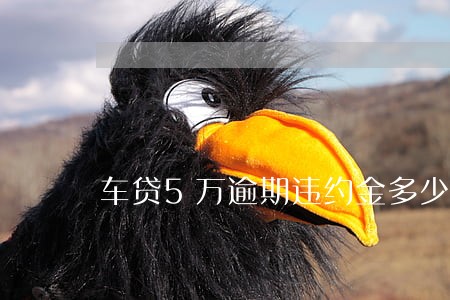 车贷5万逾期违约金多少 车贷5万逾期违约金多少