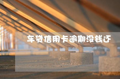 车贷信用卡逾期没钱还
