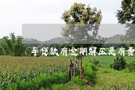 车贷款有逾期解压是有费用吗 车贷款有逾期解压是有费用吗