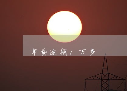 车贷逾期1万多
