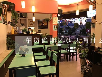 车贷逾期20天有什么