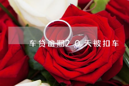 车贷逾期20天被扣车