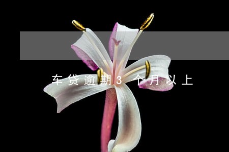 车贷逾期3个月以上 车贷逾期3个月以上