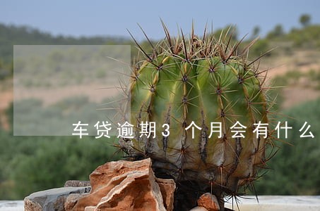 车贷逾期3个月会有什么后果 车贷逾期3个月会有什么后果