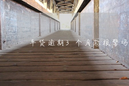 车贷逾期3个月能报警吗
