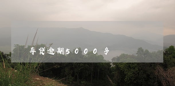 车贷逾期5000多 车贷逾期5000多