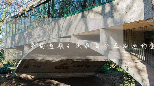 车贷逾期6次收百分五的违约金 车贷逾期6次收百分五的违约金