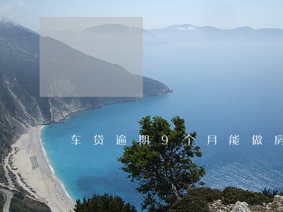 车贷逾期9个月能做房贷吗