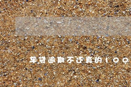 车贷逾期不还真的100一天嘛
