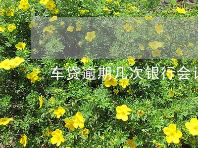 车贷逾期几次银行会让全款吗 车贷逾期几次银行会让全款吗