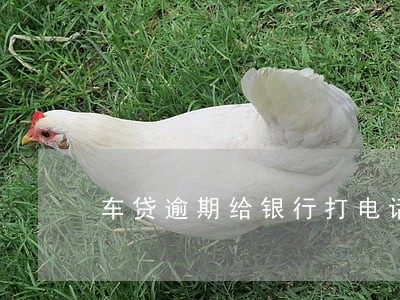 车贷逾期给银行打电话有用吗 车贷逾期给银行打电话有用吗