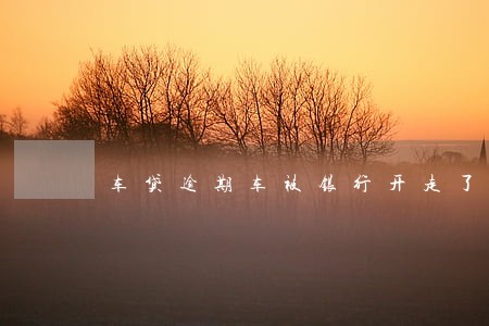 车贷逾期车被银行开走了该怎么办 车贷逾期车被银行开走了该怎么办
