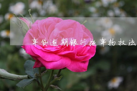 车贷逾期银行拖车物权法 车贷逾期银行拖车物权法