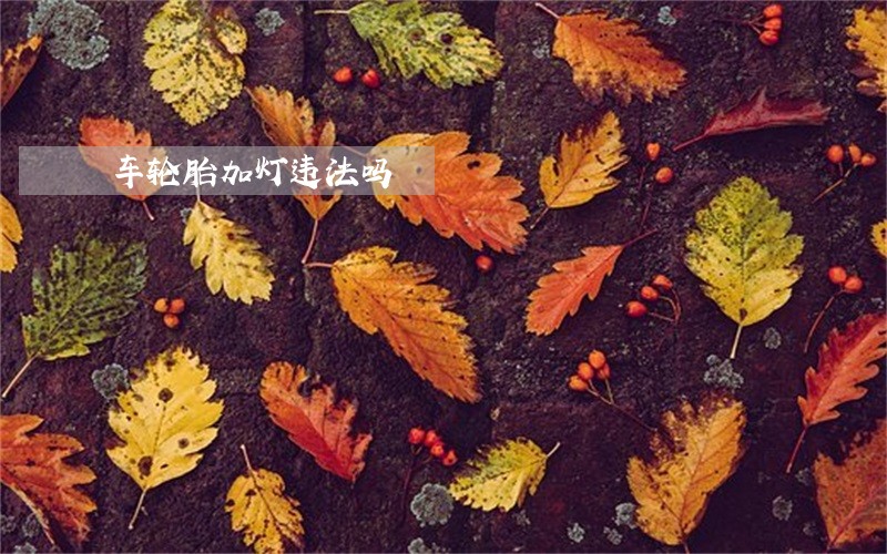 车轮胎加灯违法吗 车轮胎加灯违法吗