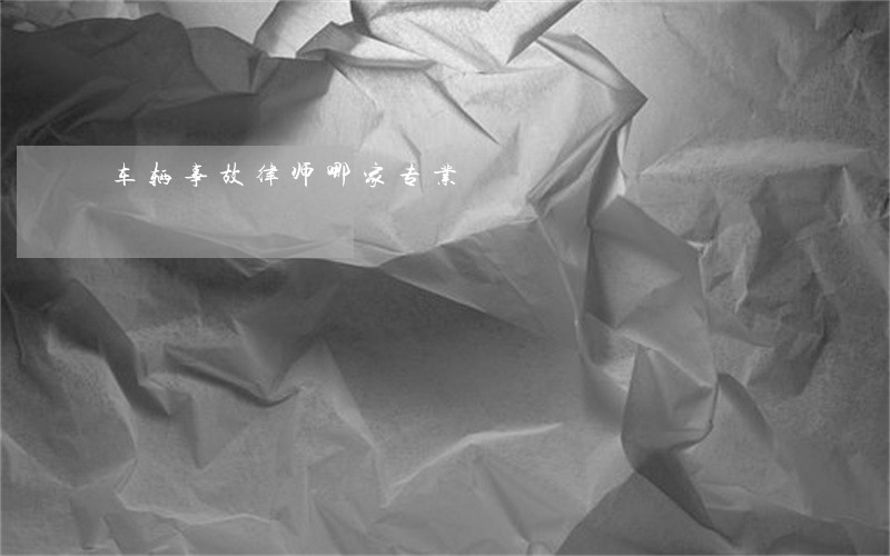 车辆事故律师哪家专业 车辆事故律师哪家专业