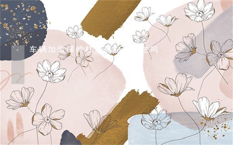 车辆加装保险杠前后护板违法吗