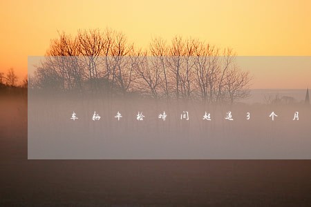 车辆年检时间超过3个月算逾期 车辆年检时间超过3个月算逾期