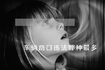车辆路口违法哪种最多 车辆路口违法哪种最多