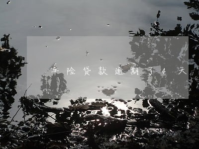 车险贷款逾期了4天 车险贷款逾期了4天