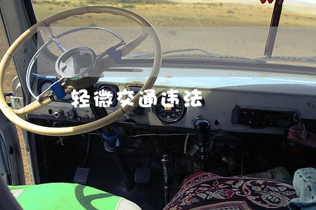 轻微交通违法 轻微交通违法