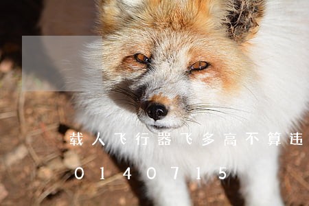 载人飞行器飞多高不算违法/2023020140715