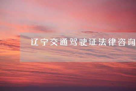 辽宁交通驾驶证法律咨询 辽宁交通驾驶证法律咨询