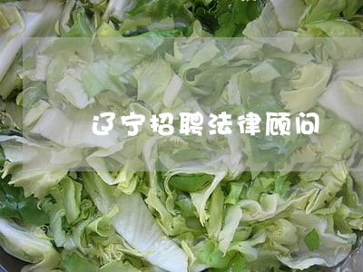 辽宁招聘法律顾问 辽宁招聘法律顾问