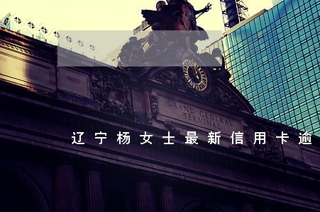 辽宁杨女士最新信用卡逾期 辽宁杨女士最新信用卡逾期