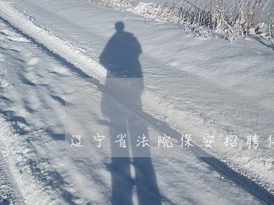 辽宁省法院保安招聘信息查询 辽宁省法院保安招聘信息查询