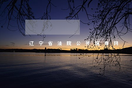 辽宁省法院公开庭审网