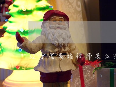 辽宁省离婚律师怎么收费 辽宁省离婚律师怎么收费