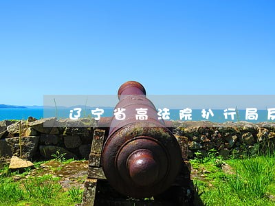 辽宁省高法院扒行局反腐情况