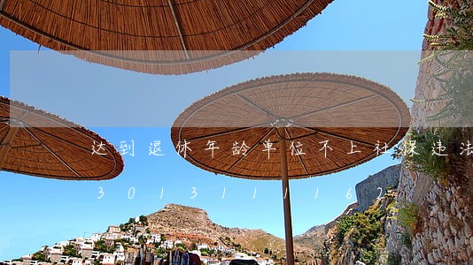 达到退休年龄单位不上社保违法吗/2023013111162 达到退休年龄单位不上社保违法吗/2023013111162